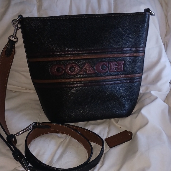 Coach Black and Brown Shoulder Bag - Picture 1 of 6
